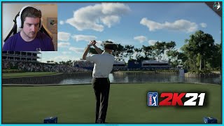 PGA TOUR 2K21  The Easiest Settings PS4 Pro Gameplay [upl. by Maxama]