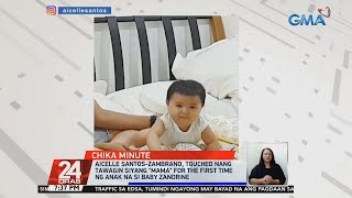 Aicelle Santos comes home to Baby Zandrine calling her ‘mama’ for the first time  24 Oras [upl. by Atenaz]