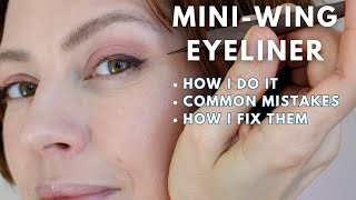 How I get the right thin winged eyeliner shape [upl. by Marje]