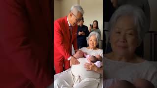 This old couple gave birth to another pair of triplets which made the old partner smile happily [upl. by Cash]