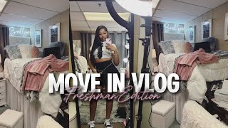 FRESHMAN HBCU COLLEGE MOVE IN DAY VLOG  unpacking traveling room tour  ☆ ASU [upl. by Iew]