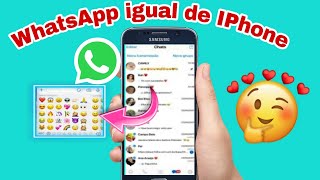 SAIUWHATSAPP IGUAL DE IPHONE NO ANDROID [upl. by Rutger611]