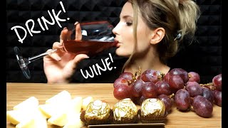 ASMR DRINK WINE WITH FRUIT  EATING SOUNDS  ASMR MOLLY [upl. by Thomas]