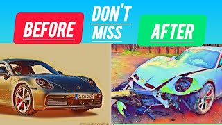 Porsche Supercar Crash Epic Fail in the Game of Speed 😱🚗💥  Game Over [upl. by Atiana]