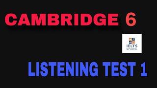 CAMBRIDGE 6 LISTENING TEST 1 WITH ANSWERS ll NOTES ON SPORTS CLUB [upl. by Poliard578]