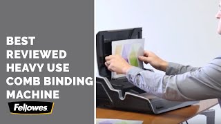 Binding Machine Tutorial  How to Use Fellowes Star 150 [upl. by Lemal]