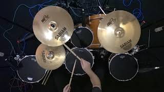 Sabian B8 Pro cymbal set 20quot Medium Ride 16quot Medium Crash 14 Medium Hi Hats B8Pro Test Demo Rock [upl. by Ardaid415]