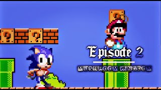 Sonic Tangled In Time Zone 2 Mushroom Kingdom Voice AI Chaos Crew Version [upl. by Artur]