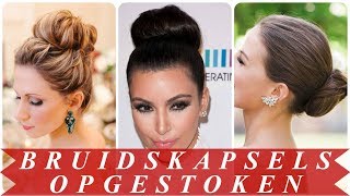 Stoere bruidskapsels half opgestoken 2018 [upl. by Nnylsia]