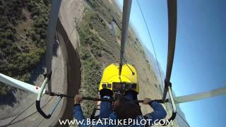 Ultimate Trike Flying  Extreme Microlight Maneuvering up Carson River [upl. by Hameean536]