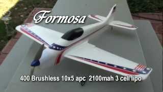 GWS Formosa F3A Brushless 400 flies FAI Pattern [upl. by Otaner277]