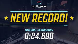 Foregone Destruction Hard 24690 Splitgate Race [upl. by Lipski]