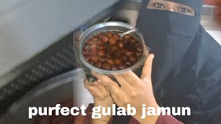 purfect gulab jamun recipe 😋 how to make gulab jamun recipe [upl. by Nairb98]