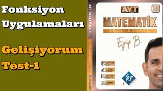 Fonksiyon Uygulamaları Gelişiyorum Test 1 Eyüp B AYT Matematik Soru Bankası Çözümleri [upl. by Aiekal]