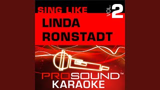 Ooh Baby Baby Karaoke Instrumental Track In the Style of Linda Ronstadt [upl. by Llenol]