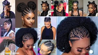 2024 CREATIVE AFRICAN BRAIDING HAIR HAIRSTYLES FOR BLACK WOMEN  TRENDY CUTE 🥰  75 TRENDY TRESSES [upl. by Tnattirb]