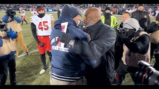 Penn States James Franklin Confronted By Marylands Mike Locksley [upl. by Lemkul731]