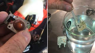 If prime bulb DOESN’T pump gas “watch this first” echo string trimmer testing check valves [upl. by Rats]