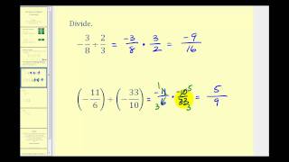 Dividing Signed Fractions [upl. by Alisan]