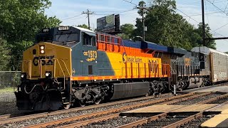 CSX and SEPTA Trains at Woodbourne w Chessie Heritage Unit 1973 [upl. by Goren]