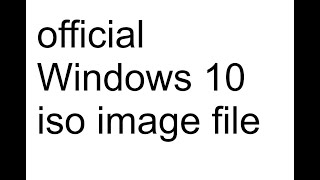 How download official Windows 10 iso image file [upl. by Wolcott]