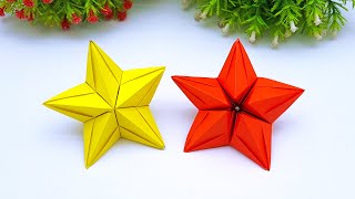 CHRISTMAS MAGIC Happens When You Make This 5Pointed Paper Star [upl. by Araminta]