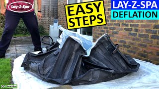 LAYZSPA How to deflate LAYZSPA using the Pump Unit and pack away for the Winter [upl. by Natalee708]