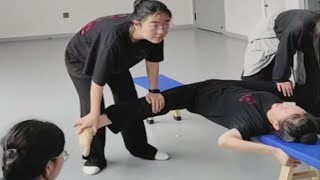 Daily flexibility training for Chinese dance majors This is a compulsory course [upl. by Otipaga]