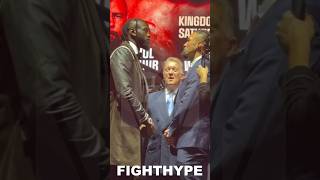 DEONTAY WILDER INTIMIDATING FIRST FACE OFF VS JOSEPH PARKER [upl. by Etienne]