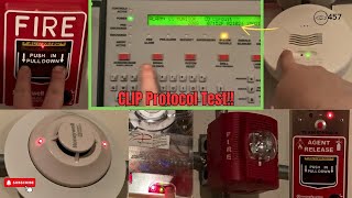 Notifier NFS2640 CLIP Protocol Fire Alarm System Test [upl. by Alioz]