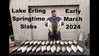 Lake Erling Springtime Slabs  Early March 2024 [upl. by Amairam]