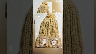 Gorrito para bebe tejido a dos agujas🧶🐣🐣 tejer [upl. by Valle]