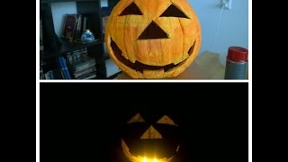 DIY Creatief met papier mache Een pompoen maken 🎃 kindvriendelijk [upl. by Dougal626]