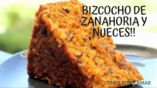 Bizcocho de zanahorias y nueces  Estilo alemán [upl. by Aicilf]