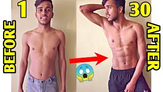 My 30 DAYS Incredible Body Transformation  HOME WORKOUT  200 PUSH UPS A DAY  🔥 [upl. by Terrag]