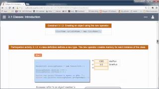 CIS 2085 zyBooks 31 Intro to Classes [upl. by Ahsen832]
