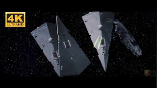 4K Star Wars EpV  Empire Strikes Back Millennium Falcon Asteroid Field Chase [upl. by Aifos211]