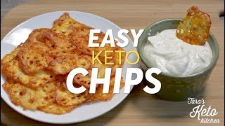 Keto Chips Zero Carb Easy Delicious Just One Ingredient  Taras Keto Kitchen [upl. by Nodnorb716]