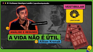 Vestibular UNICAMP  Análise e resumo de A VIDA NÃO É ÚTIL  Ailton Krenak [upl. by Ajet635]