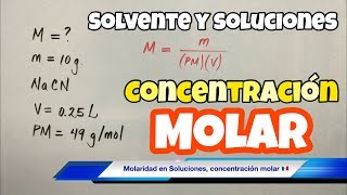 Molaridad y Normalidad en Disoluciones Químicas [upl. by Aliehc564]