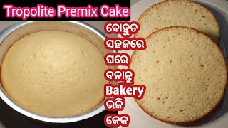 ବୋହୁତ ସହଜରେ ଘରେ ବନାନ୍ତୁ Bakery Style କେକ❗️ Tropolite Premix Cake 12 kg Measurement ❗️ [upl. by Rep]