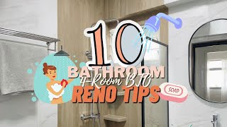 10 Bathroom Renovation 🚿 Tips Ep 17  House Tour  Singapore HDB 4Room BTO 🏠 [upl. by Dewees]