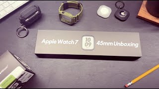 Apple Watch 7 Unboxing with Quattro Pro Series Bumper Case [upl. by Stanley880]