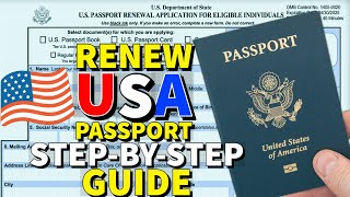 How To Renew US Passport 2024 🇺🇸♻️ [upl. by Monte]