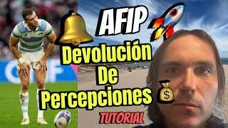 Cómo pedir LA DEVOLUCIÓN DE PERCEPCIONES AFIP 2024 🛎️ TUTORIAL 🚩 [upl. by Clementia222]