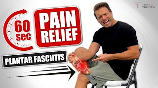 Relieve Plantar Fasciitis Pain In Just 60 Seconds AT HOME [upl. by Jacobsohn83]