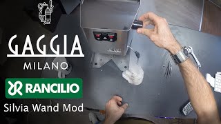 How to New Gaggia Classic 2015 Mod with Rancilio Silvia Wand [upl. by Sumedocin803]