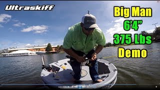 Video of 375 pound man trying out the Ultraskiff 360 watercraft [upl. by Salba]