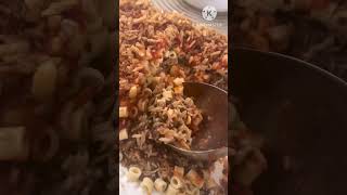 Famous Egyptian koshari 😋  الكشري المصري اللذيذ [upl. by Marabel]