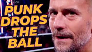 CM Punk BLOWS IT In WWE Raw Return Promo [upl. by Ennaylloh]